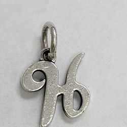 James Avery Sterling Silver Script Initial Bracelet or Necklace Charm