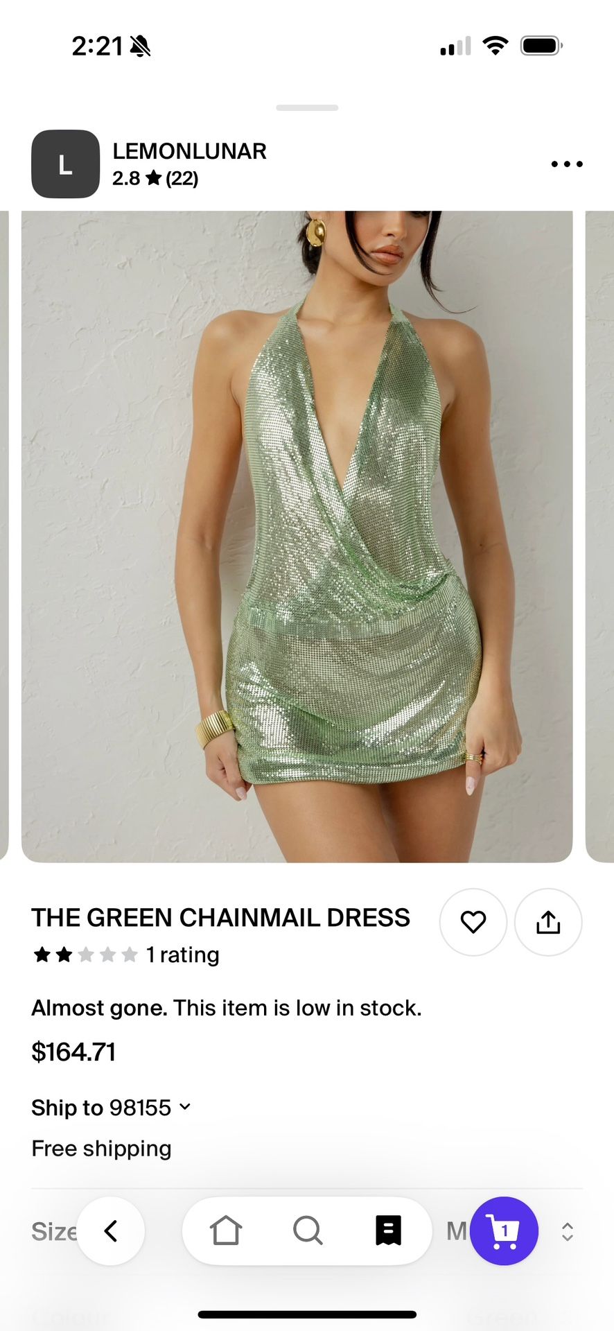 green emerald velvet dress One-shoulder black crpe dress with green crystal chainmail