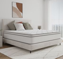 14 Inch Queen Hybrid Mattress ā Medium Firm, Cooling Gel Memory Foam, Pocket Springs