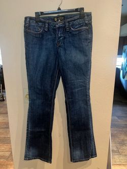 Woman’s ODYM sz 31 straight leg dark wash jeans