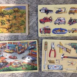 Melissa & Doug  Vintage Wooden Peg Puzzle