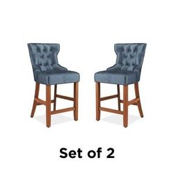 DHP Clairborne Counter Stool Set of 2 in Navy Velvet

