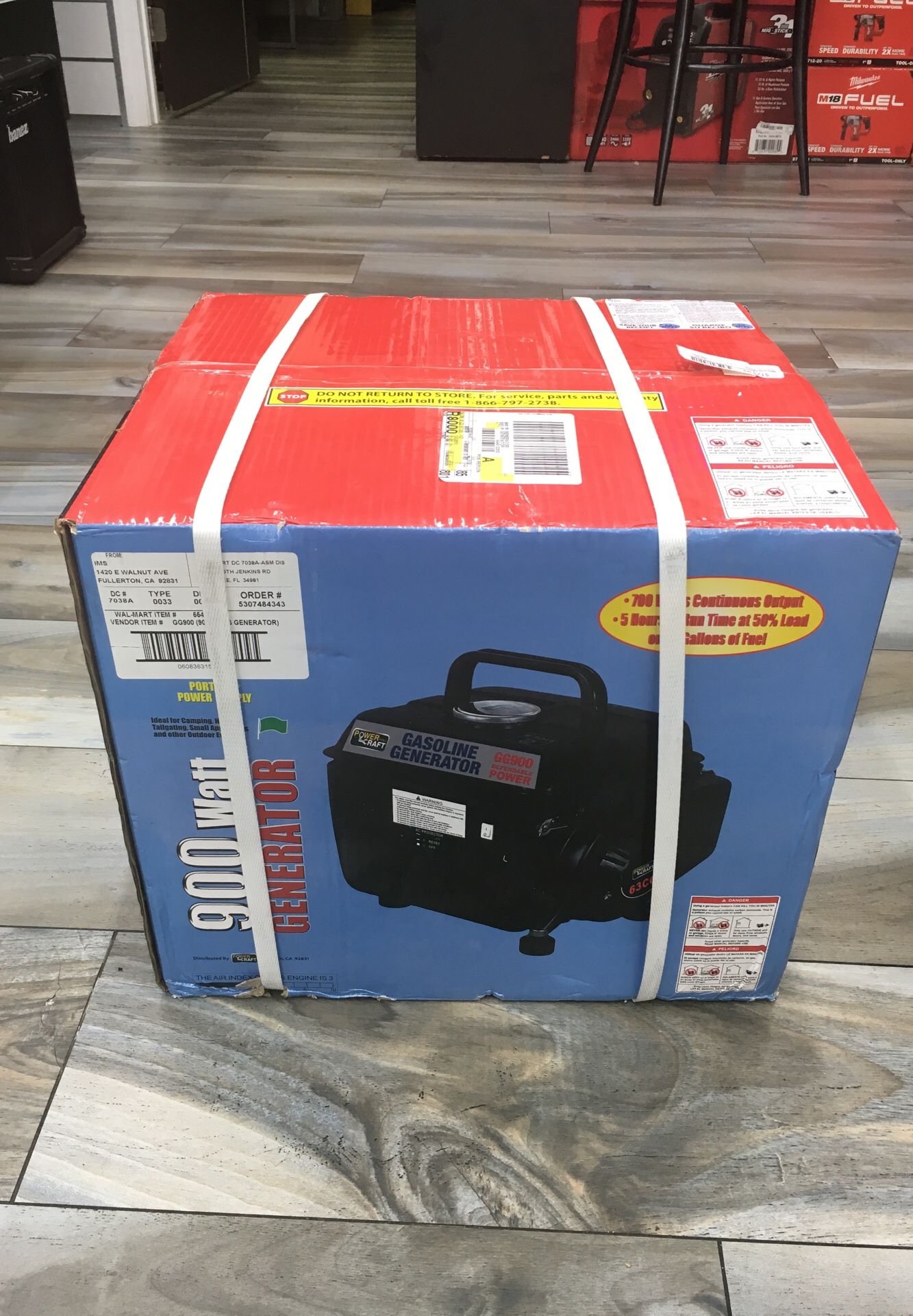 Power Craft Pro GG900 watt gasoline Generator