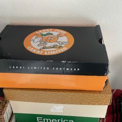 Lakai  “Larry June” Size 11 Cambridge Blk/orange Suede 