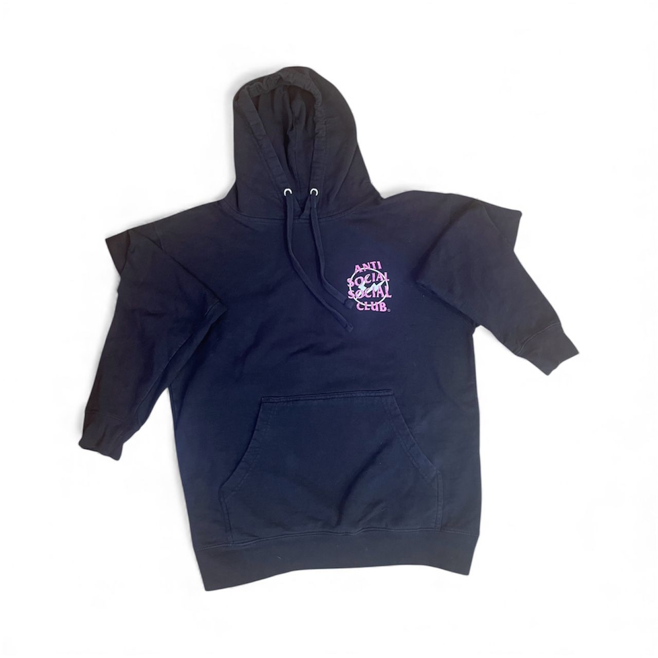 ANTI SOCIAL CLUB X FRAGMENT PINK PRECIOUS PETALS HOODIE Size M