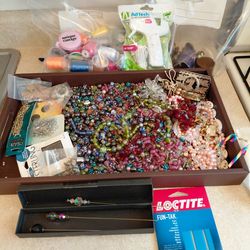 Beautiful glass beads craft stuff