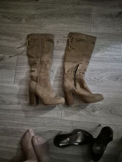 suede boots size 8