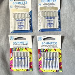 NEW Schmetz Sewing Machine Needles Bundle - 4 Packs (40 Needles)