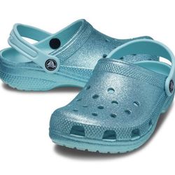 New! Kids Crocs Classic Glitter Clog T