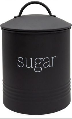 Modern Farmhouse Black Sugar Canister