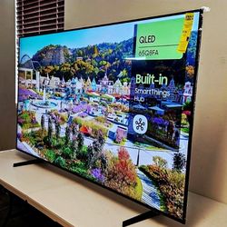 New 65 Inch QLED Samsung Q8F Smart TV 4K UHD with 120 Hz refresh rate. Brand new 2025 model.
