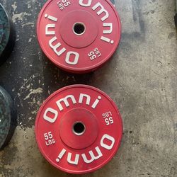 Omni 55lb Bumper Weight Plates