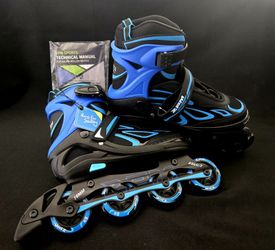 NEW 2PM Sports Adjustable Size RollerBlades w/light up wheels 