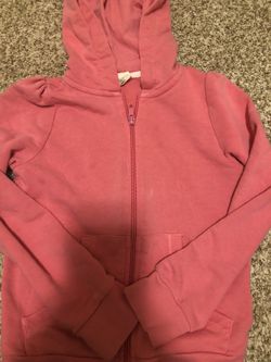 H&M girls 6-8 years hooded zip up hooded sweatshirt