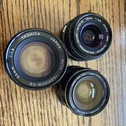 Yashinon/ Super Takumar/ Olympus W/ Fuji Adapters 