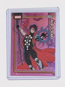 Topps Chrome Marvel Wiccan Card 029/250