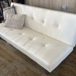 White Folding Futon
