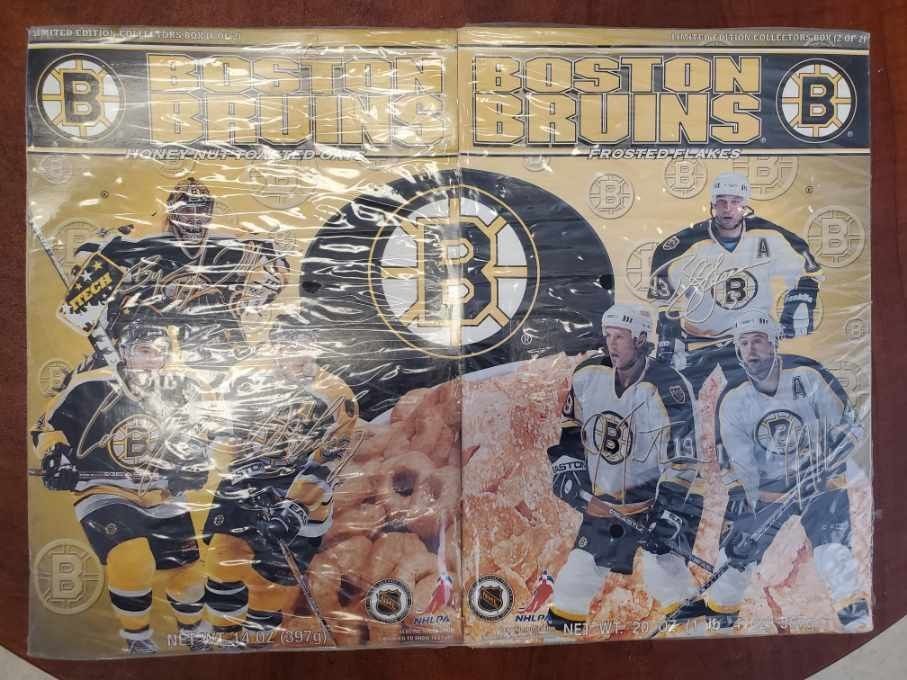 Vintage Factory Sealed Boston Bruins Collectible Cereal Boxes 2pk