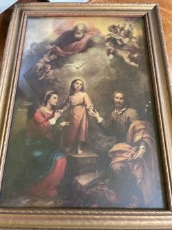 The 2 TRINITIES Holy Painting WALL decor