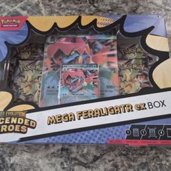 Pokemon Mega Evolution Ascended Heroes ex Box Factory Sealed Feraligatr