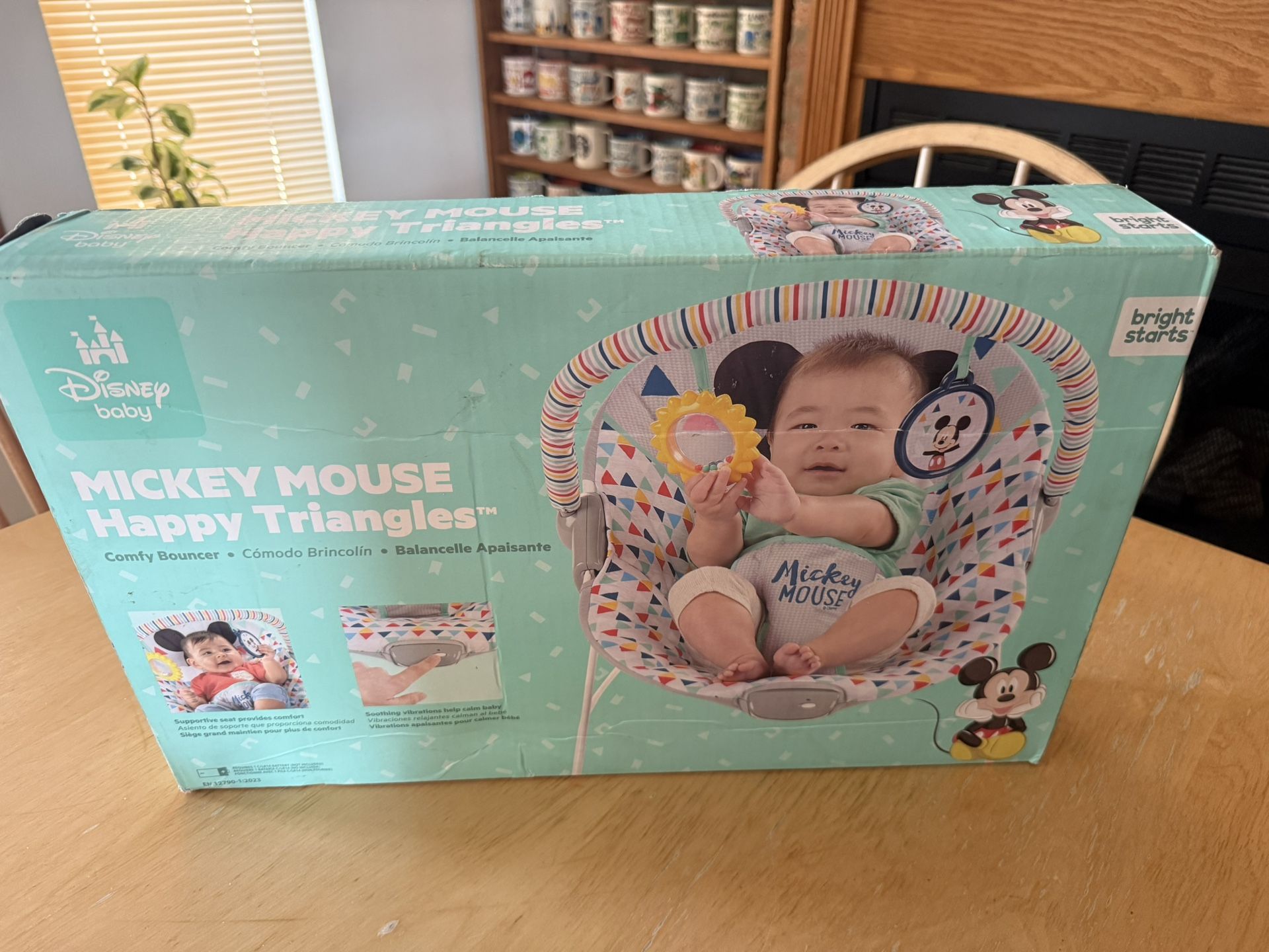 Mickey Mouse Comfy Disney Baby Bouncer (NEW)