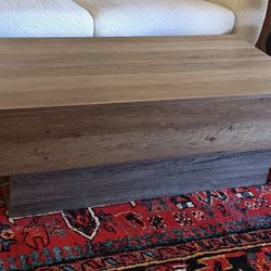 Modern Wood Coffee Table – Brand New in Box – $250
