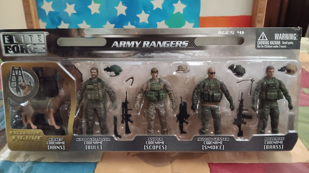 Elite Force Army Rangers & K9 **VINTAGE**