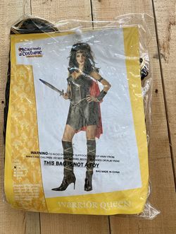 Adult Women Warrior Costume Size S