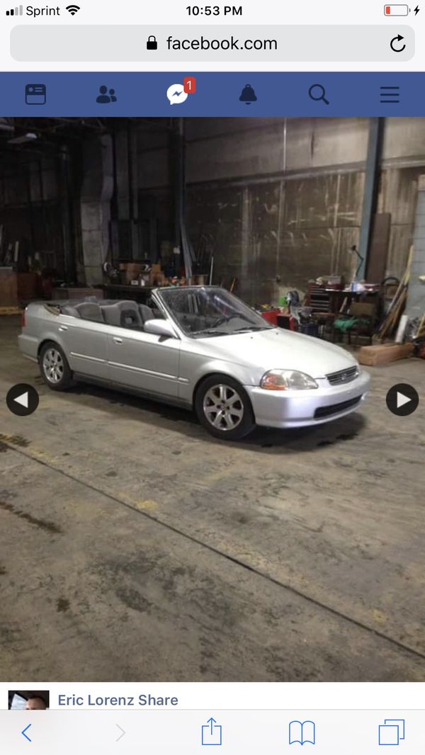 Custom 1998 Honda Civic Convertible For In Allentown Pa Offerup Custom 1998 Honda Civic Convertible
