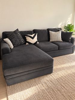 Charcoal living spaces sofa