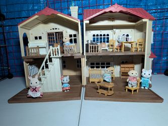 108
Calico Critters Red Roof Country Home - Secret Attic Playroom, Dollhouse Playset