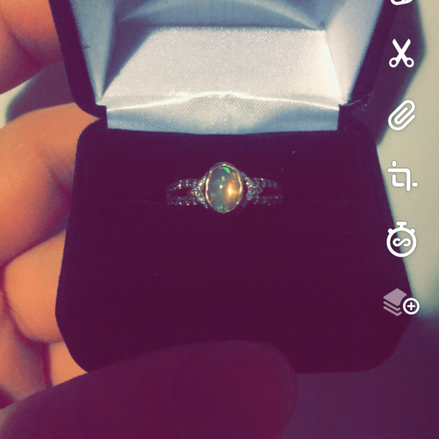 Levian Diamond and Opal Ring