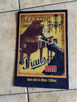 Metal bar decor $1