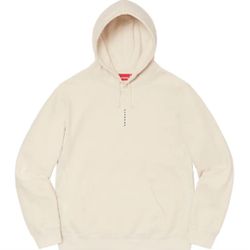 *NEW* Mens XL Supreme Micro Logo Hooded Sweatshirt Natural FW19