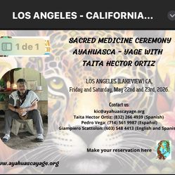 Ayahuasca Ceremonia Los Ángeles 