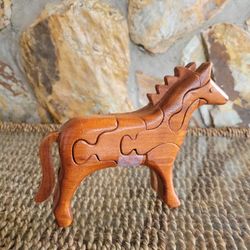 Carved Wood Horse 3D Puzzle