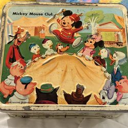 VINTAGE MICKEY MOUSE CLUB METAL LUNCHBOX