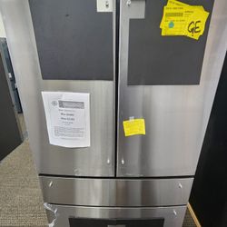 28.7 cu. ft. Smart Four Door French Door Refrigerator in Stainless Steel with Dual-Dispense Autofill-Pitcher Easy Clean