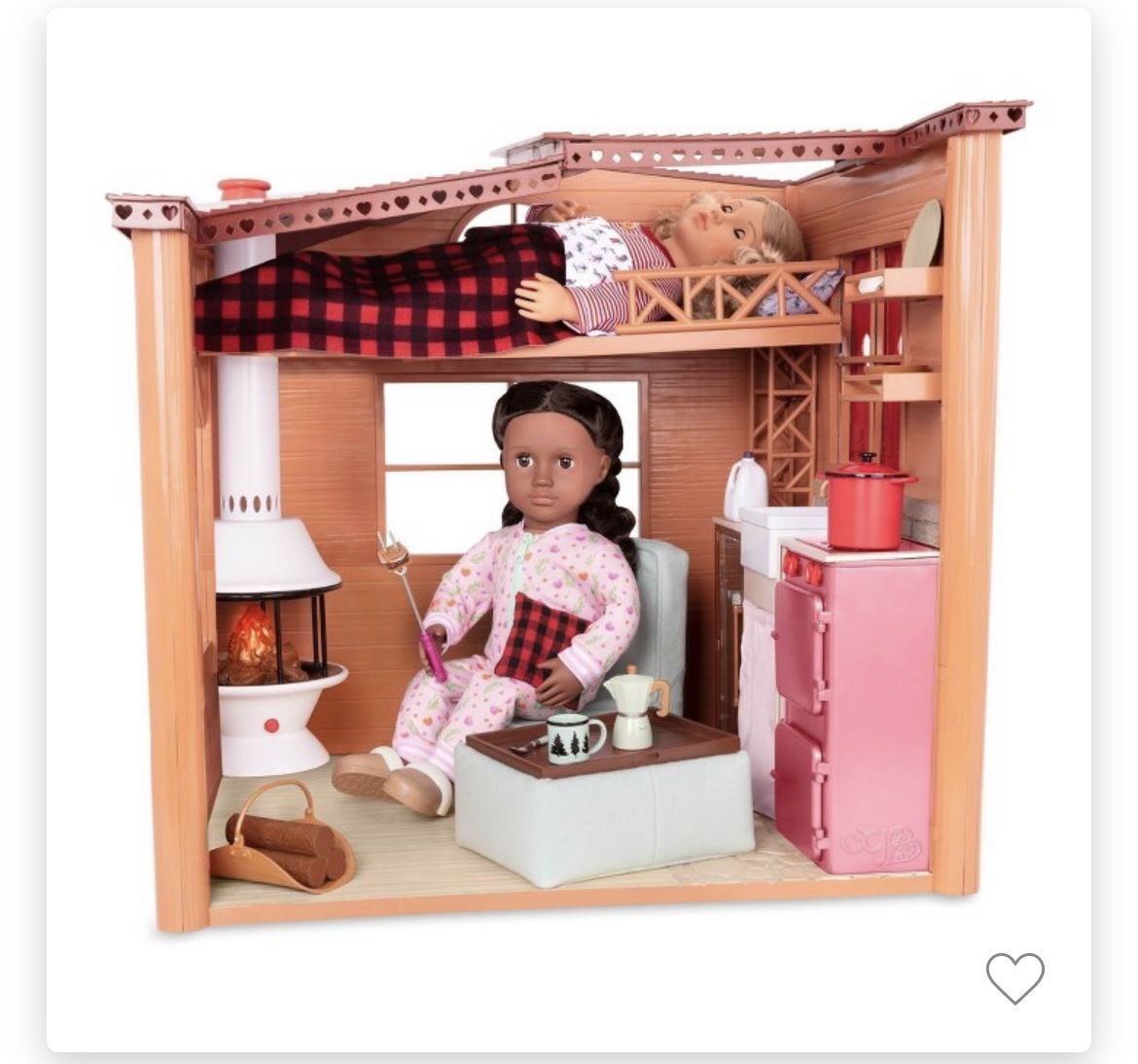 OG American Girl Doll Play House Cabin 