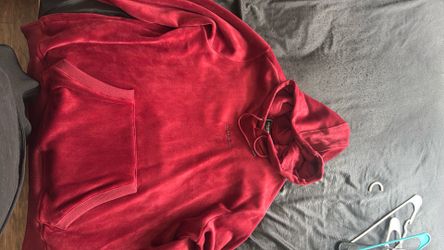 Burgundy Red Velvet Guess Jacket