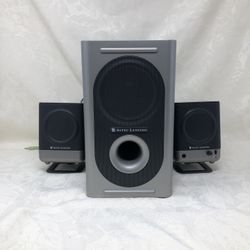 Altec Lansing 3-Piece Speaker System w/ Subwoofer – Tested & Working