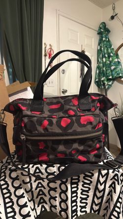 Marc Jacobs Leopard Print Nylon Tote Bag