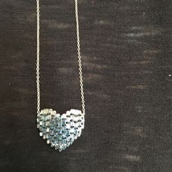 Blue Diamond Pendant And Chain