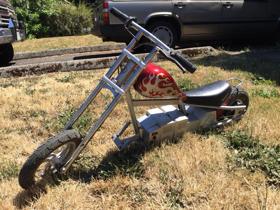 Razor electric mini chopper cheap bike