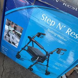 Basic Aluminum Transport Chair / Step And Rest 