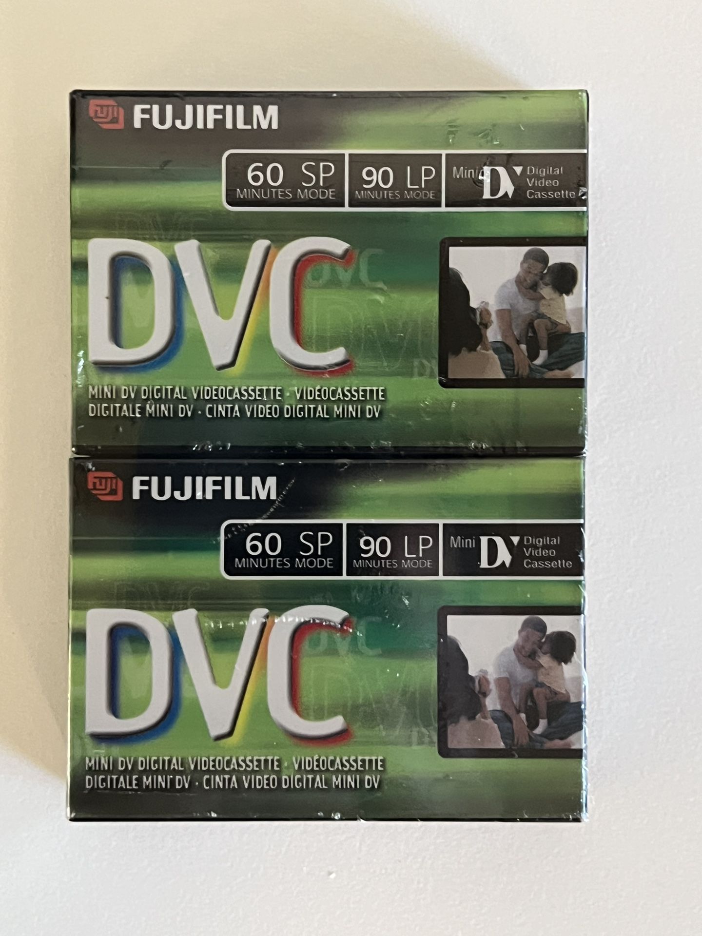 Fujifilm DVC Mini DV Digital Video Cassette Tapes - 60 Min - Factory Sealed (Pack of 2)