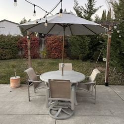 Outdoor Patio Dining Table 6-Pc