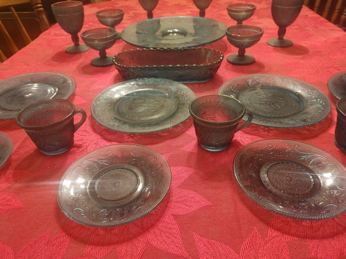 Dinner Set Blue Tiara
