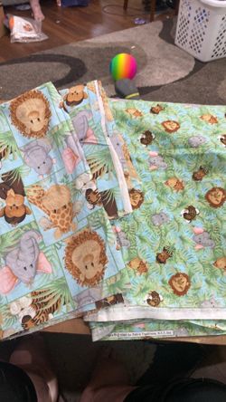 Baby jungle fabric