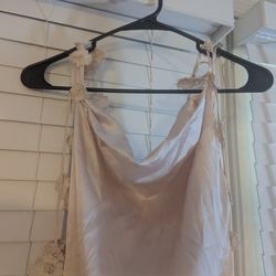 Flower Maxi Dress Pearl/ Champagne 
